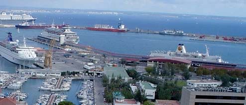 Cruceros en el puerto de Palma de mallorca