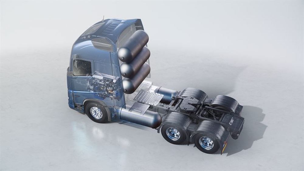 Los camiones con motor de combustión de hidrógeno complementarán la oferta de Volvo de energías alternativas.