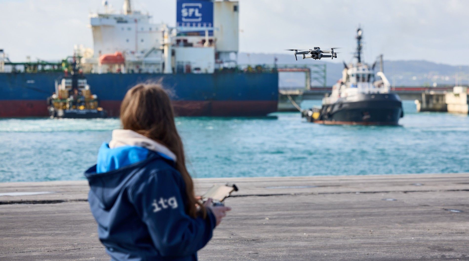 Los drones tienen múltiples aplicaciones prácticas en instalaciones críticas como los puertos.