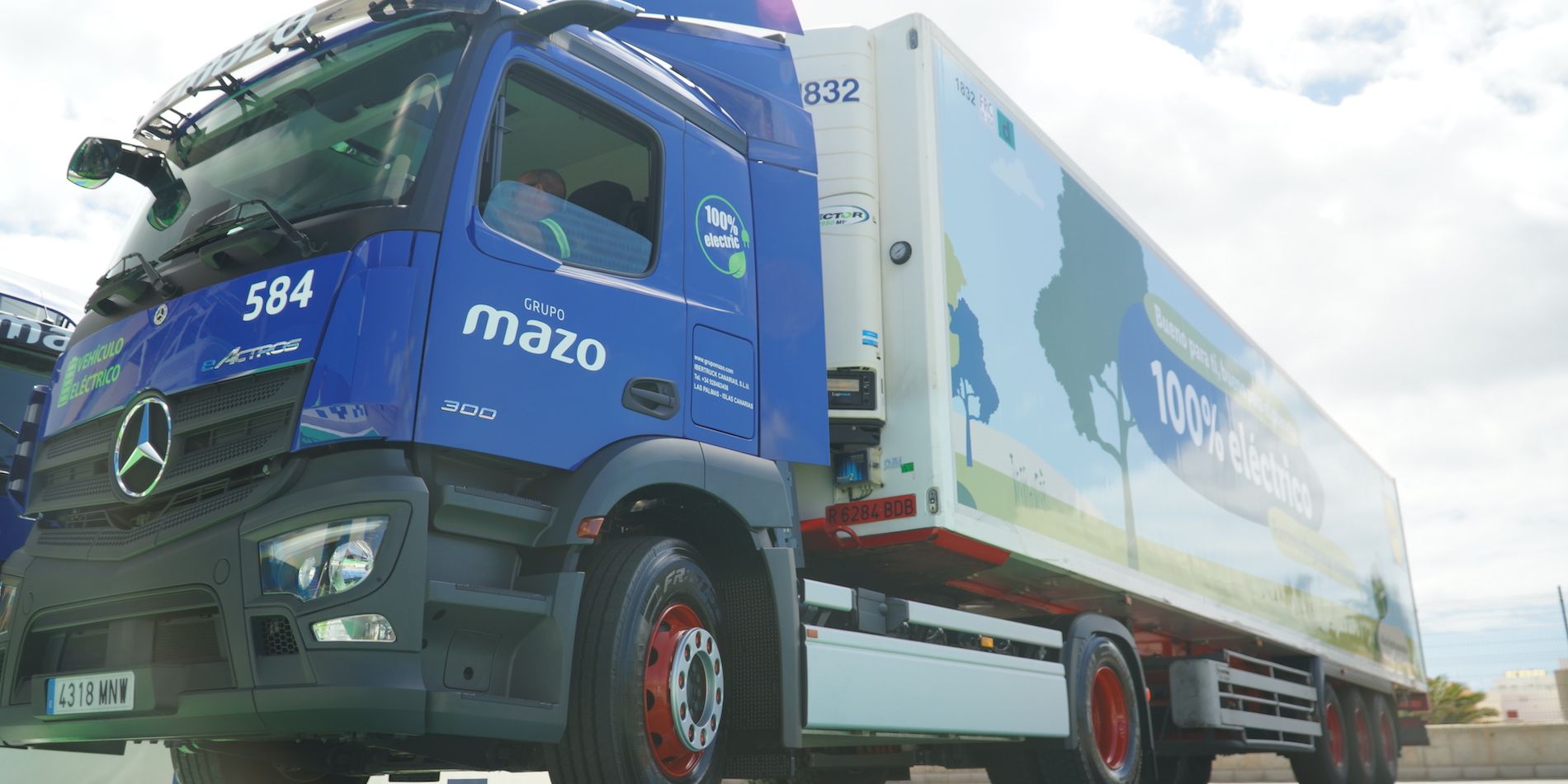 Las unidades son los dos primeros camiones eléctricos de Grupo Mazo.