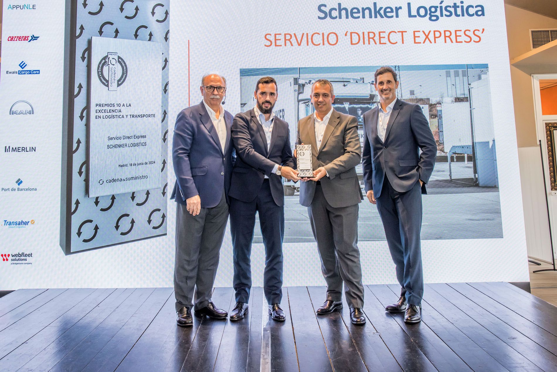 Premio10 2024 para el servicio Direct Express de Schenker Logistics
