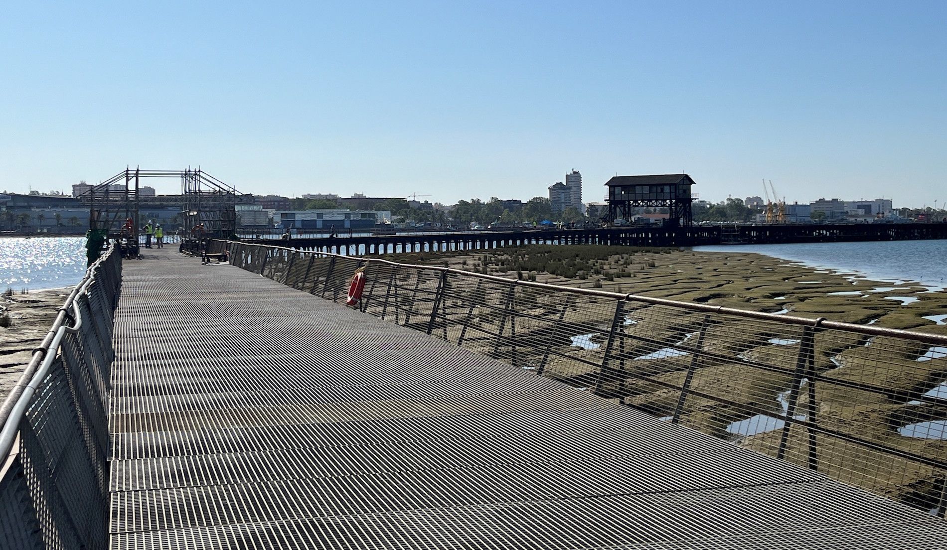 Obras Muelle Tharsis puerto Huelva