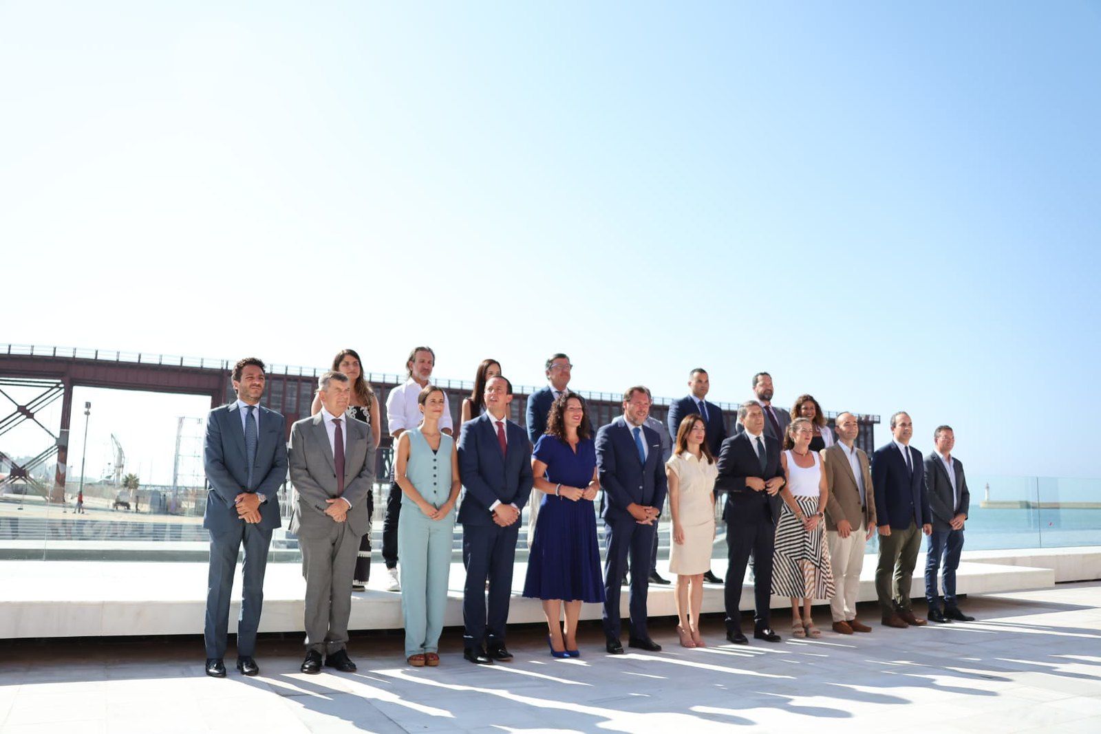 Óscar Puente ha visitado en agosto el puerto de Almería.