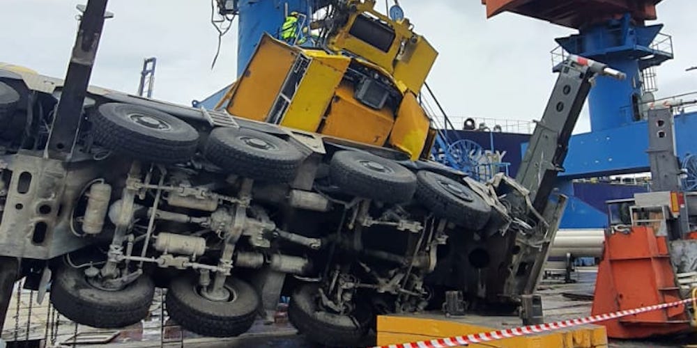 Accidente puerto Gijon