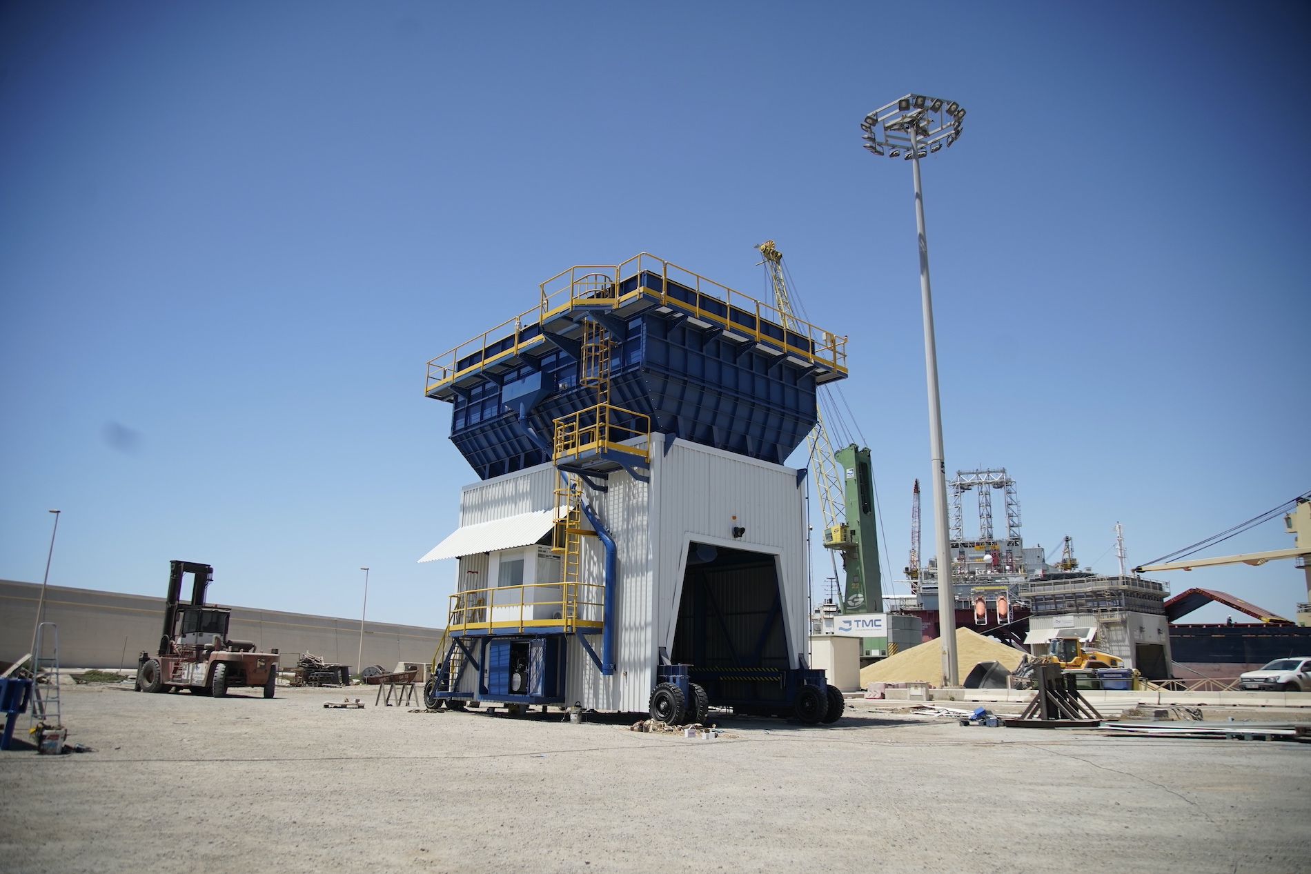 tolva ecologica Terminal Maritima Cartagena TMC