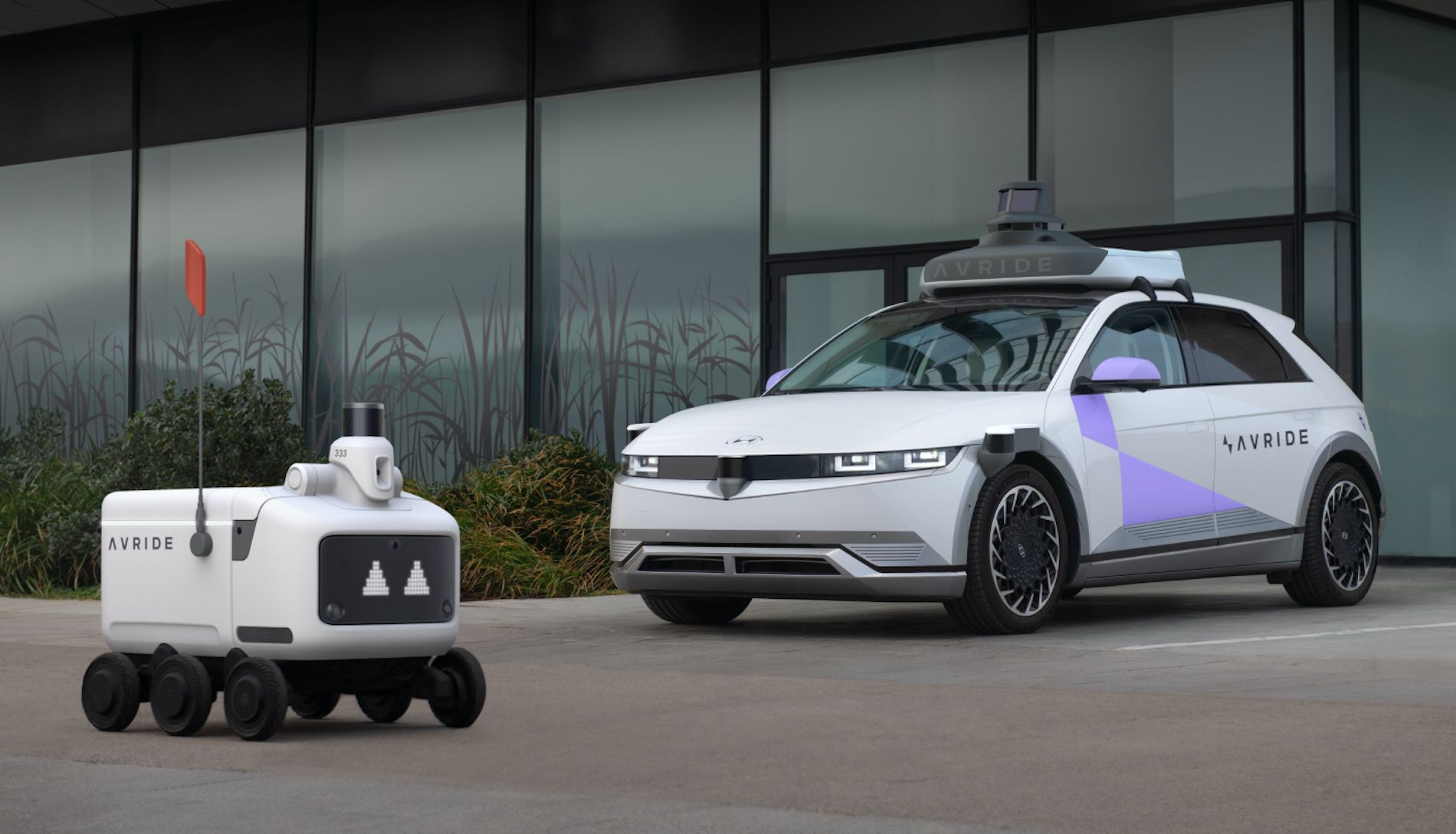 vehiculo autonomo y robot Avride para Uber