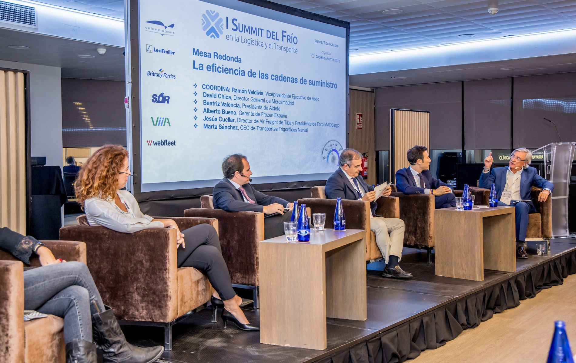 A la derecha, Jesús Cuellar, director de Air Freight de Tiba y presidente de Foro MADCargo.