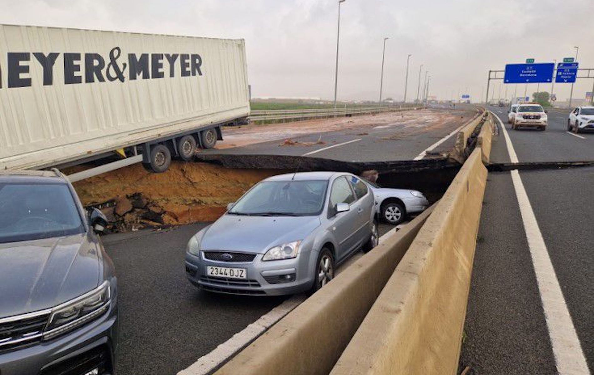 carretera hundida valencia A 7 dana octubre 2024