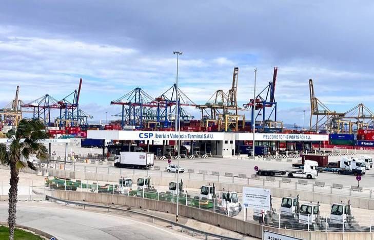 accesos terminal CSP puerto Valencia