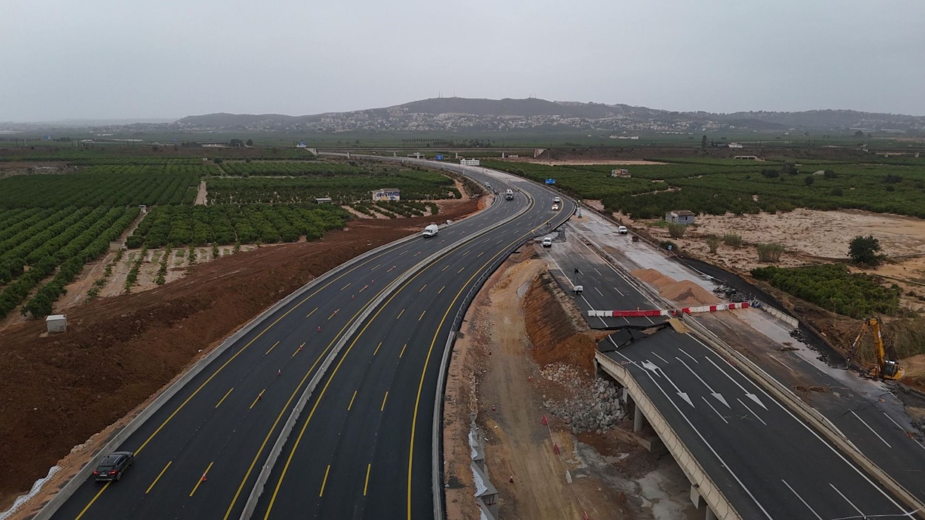 Desvío finalizado A 7 Quart de Poblet