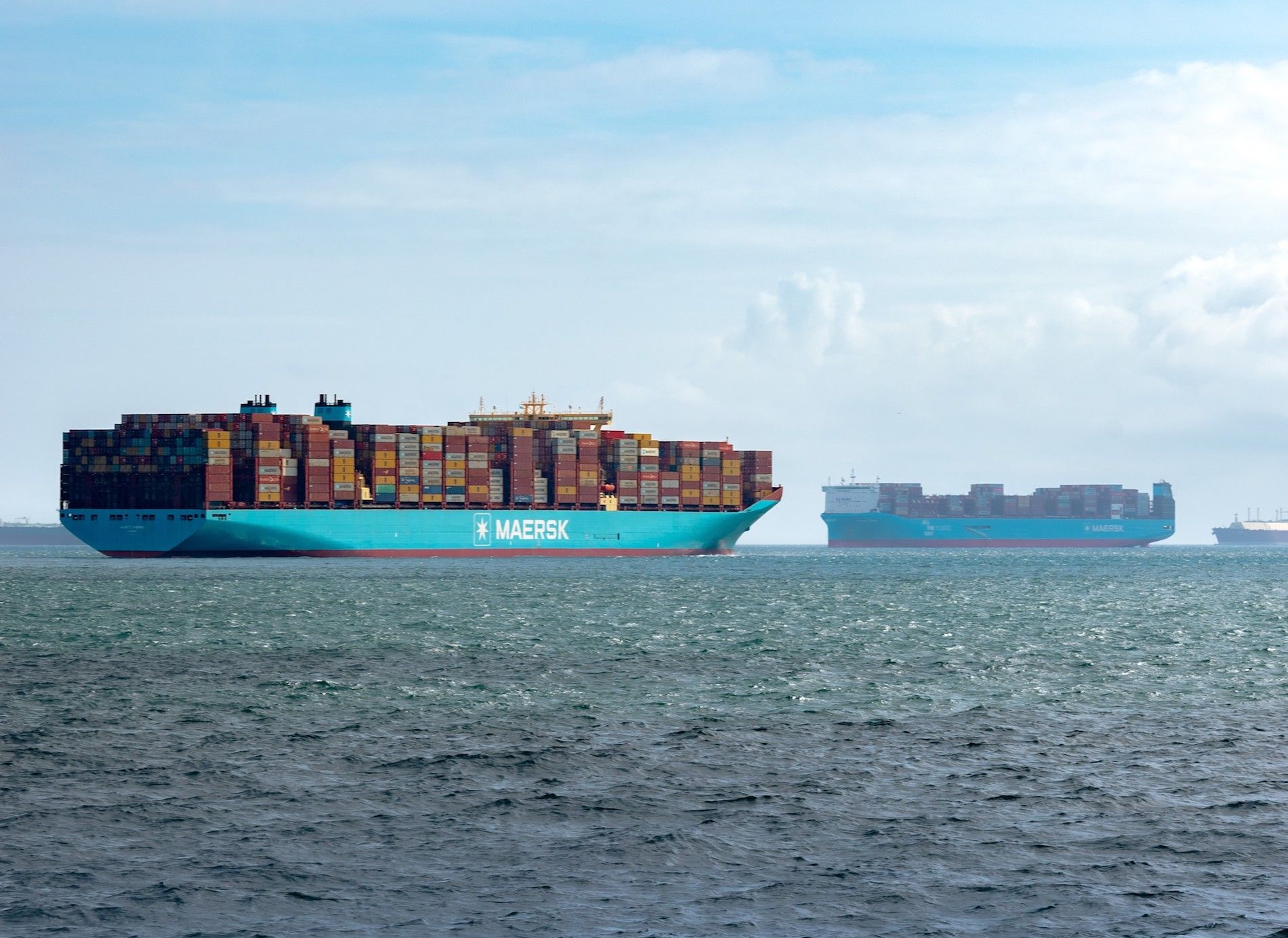 portacontenedoresMerete Maersk y Astrid Maersk en el puerto de Algeciras