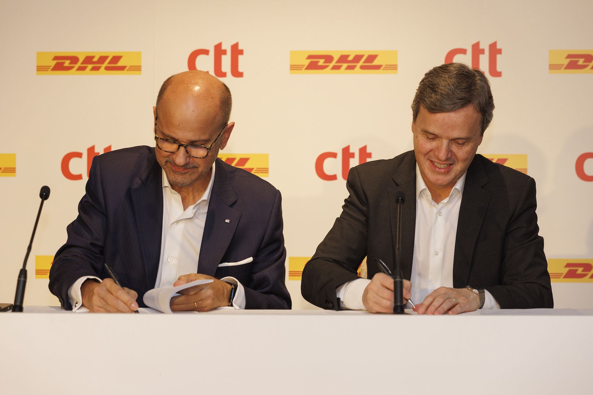 João Bento, CTT Correios de Portugal y Pablo Ciano, DHL eCommerce